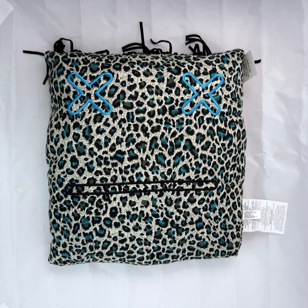 Dammit Doll Pillow Blue Leopard Print with NWT 2015